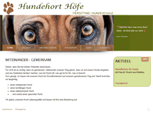 Tablet Screenshot of hundehort-hoefe.ch